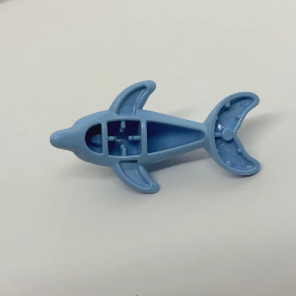 LEGO Minifig Friends Dolphin Jumping Bright Light Blue Animal Figure Marine Fish